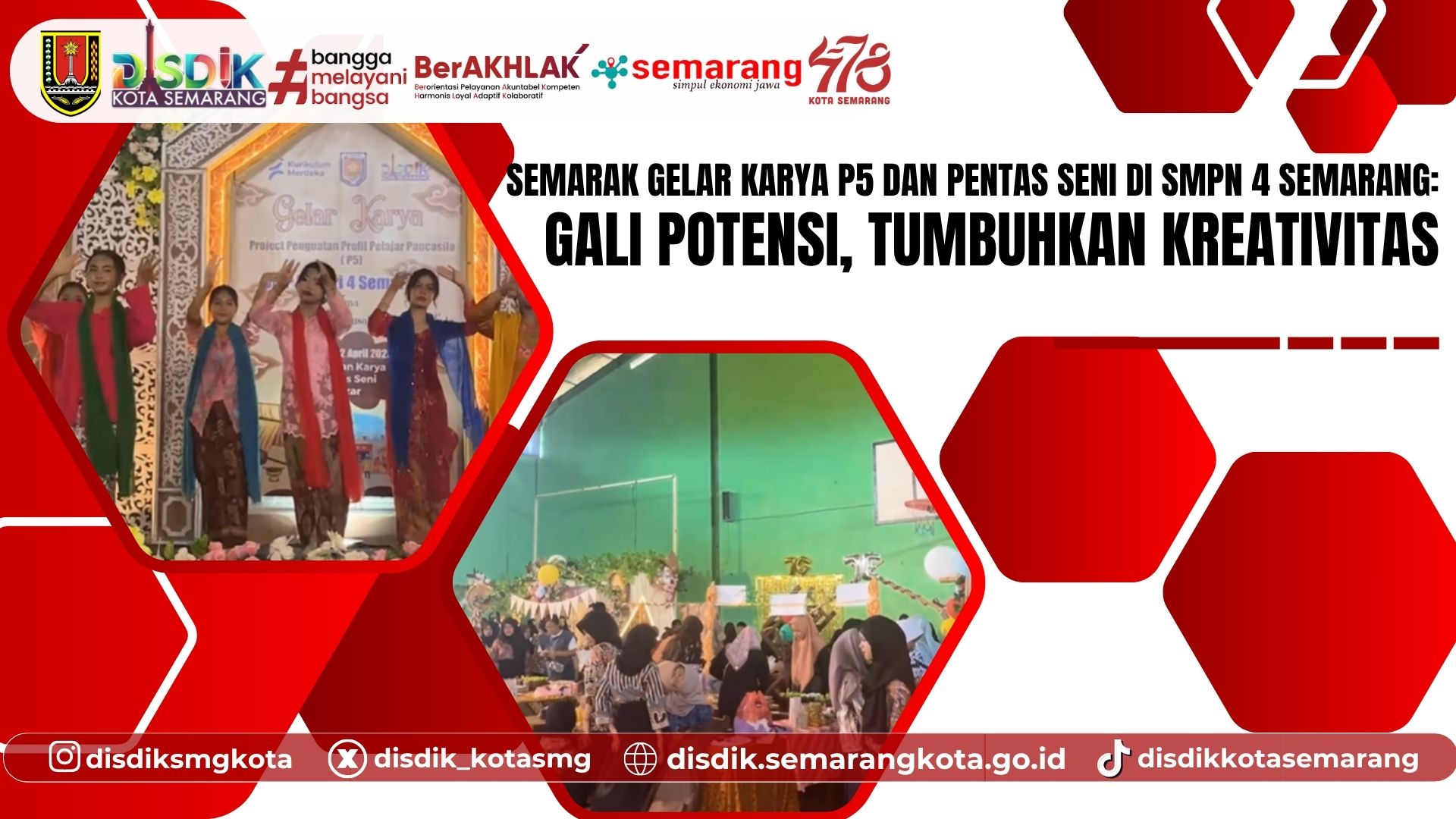 Semarak Gelar Karya P5 dan Pentas Seni di SMPN 4 Semarang: Gali Potensi, Tumbuhkan Kreativitas